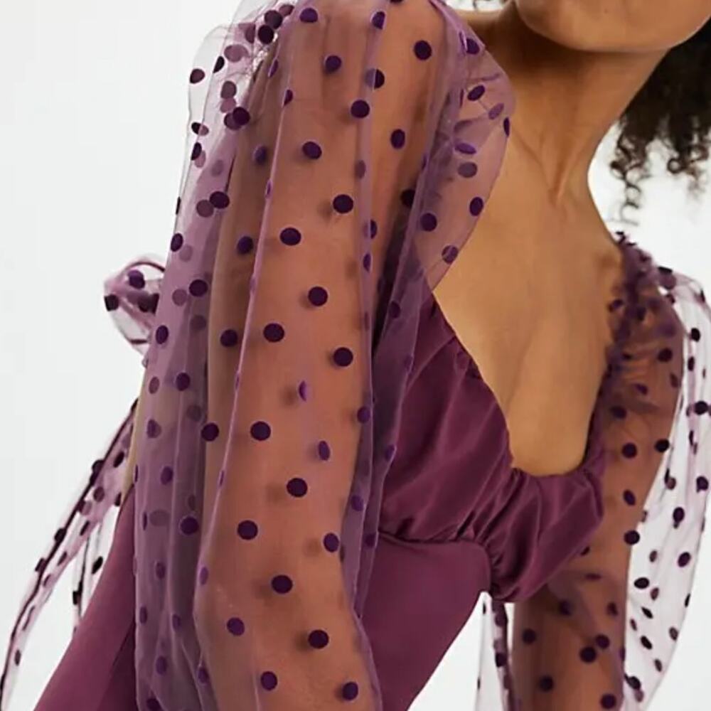 NWOT Free People Intimately Molly at Midnight Bodysuit - Precious Wine - S - Picture 2 of 8